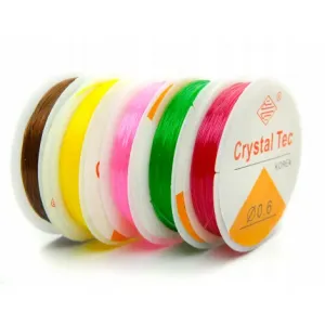 Żyłka silikonowa elastyczna Crystal Tec 0.5mm x 20m, Niebieska
